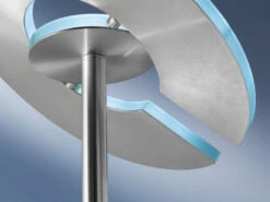 Fischer & Honsel LED Deckenfluter DENT Silber Dimmbar - Höhe 180cm -Globo Store led deckenfluter dent silber dimmbar hoehe 180cm 6