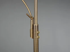 Trio Leuchten LED Deckenfluter GRANBY Altmessing Schwenkbar Mit Lesearm, Höhe 180cm -Globo Store led deckenfluter granby altmessing schwenkbar mit 1 4