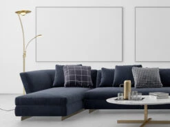 Trio Leuchten LED Deckenfluter GRANBY Messing Schwenkbar Mit Lesearm, Höhe 180cm -Globo Store led deckenfluter granby messing schwenkbar mit les 6