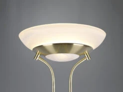 Reality Leuchten LED Deckenfluter ORSON Messing Mit Leselicht, Dimmbar Flexibel - 180cm -Globo Store led deckenfluter orson messing mit leselicht dimmb 5