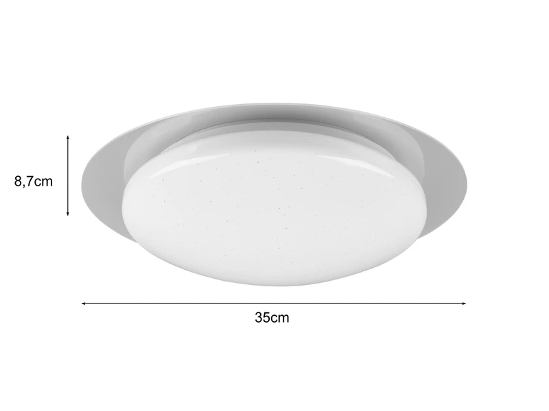 Trio Leuchten LED Deckenleuchte 2er Set Fernbedienung Dimmbar Sternenhimmel Farbwechsel Ø35cm 4 Trio Leuchten LED Deckenleuchte 2er Set Fernbedienung Dimmbar Sternenhimmel Farbwechsel Ø35cm – Bild 4