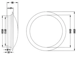 Trio Leuchten LED Deckenleuchte 2er Set In Chrom Ø 29cm, IP44 - Badlampen -Globo Store led deckenleuchte 2er set in chrom 29cm ip44 badla 7