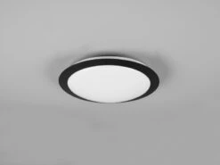 Trio Leuchten LED Deckenleuchte 2er Set In Schwarz Ø 29cm, IP44 - Badlampen -Globo Store led deckenleuchte 2er set in schwarz 29cm ip44 bad 6