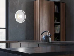 Trio Leuchten LED Deckenleuchte 2er Set Silber Chrom Ø 30cm Mit Switch Dimmer, IP44 -Globo Store led deckenleuchte 2er set silber chrom 30cm mit sw 6