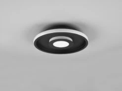 Trio Leuchten LED Deckenleuchte ASCARI, Rund, Schwarz Matt, Ø 30cm, Dimmbar, IP44 -Globo Store led deckenleuchte ascari rund schwarz matt 30cm di 7