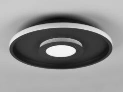 Trio Leuchten LED Deckenleuchte ASCARI, Rund, Schwarz Matt, Ø 40cm, Dimmbar, IP44 -Globo Store led deckenleuchte ascari rund schwarz matt 40cm di 5