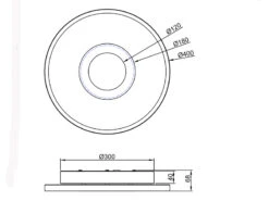 Trio Leuchten LED Deckenleuchte ASCARI, Rund, Schwarz Matt, Ø 40cm, Dimmbar, IP44 -Globo Store led deckenleuchte ascari rund schwarz matt 40cm di 6