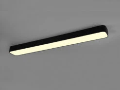 Reality Leuchten LED Deckenleuchte ASTERION Schwarz Dimmbar Nachtlicht 118cm Lang