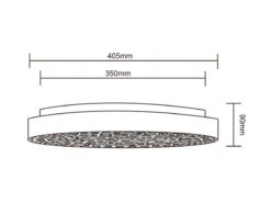 Reality Leuchten LED Deckenleuchte CHIZU Schwarz Ø40cm Dimmbar Fernbedienung & Farbwechsler -Globo Store led deckenleuchte chizu schwarz 40cm dimmbar fernb 10