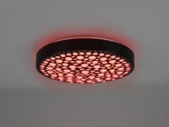 Reality Leuchten LED Deckenleuchte CHIZU Schwarz Ø40cm Dimmbar Fernbedienung & Farbwechsler -Globo Store led deckenleuchte chizu schwarz 40cm dimmbar fernb 5