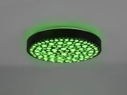 Reality Leuchten LED Deckenleuchte CHIZU Schwarz Ø40cm Dimmbar Fernbedienung & Farbwechsler -Globo Store led deckenleuchte chizu schwarz 40cm dimmbar fernb 6
