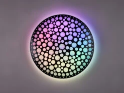 Reality Leuchten LED Deckenleuchte CHIZU Schwarz Ø40cm Dimmbar Fernbedienung & Farbwechsler -Globo Store led deckenleuchte chizu schwarz 40cm dimmbar fernb 8