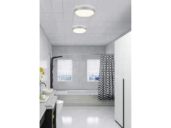 Trio Leuchten LED Deckenleuchte CLARIMO In Grau Titanfarben Ø 33cm, IP44 - Badlampen -Globo Store led deckenleuchte clarimo in grau titanfarben 33cm 6