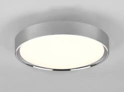 Trio Leuchten LED Deckenleuchte CLARIMO In Silber Chrom Ø 33cm, IP44 - Badlampen -Globo Store led deckenleuchte clarimo in silber chrom 33cm ip4 2