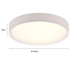 Trio Leuchten LED Deckenleuchte CLARIMO In Weiß Ø 33cm, IP44 - Badlampen -Globo Store led deckenleuchte clarimo in weiss 33cm ip44 badla 3