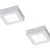 Trio Leuchten LED-Deckenleuchte Im 2er Set, Aluminium Weiß, Acryl Weiß, 12x12 Cm