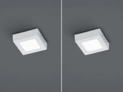 Trio Leuchten LED-Deckenleuchte Im 2er Set, Aluminium Weiß, Acryl Weiß, 12x12 Cm 5 Trio Leuchten LED-Deckenleuchte Im 2er Set, Aluminium Weiß, Acryl Weiß, 12x12 Cm -Globo Store led deckenleuchte im 2er set aluminium weiss acryl 2