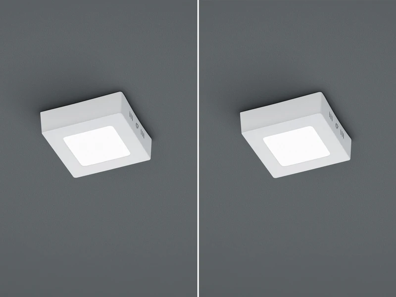 Trio Leuchten LED-Deckenleuchte Im 2er Set, Aluminium Weiß, Acryl Weiß, 12x12 Cm 3 Trio Leuchten LED-Deckenleuchte Im 2er Set, Aluminium Weiß, Acryl Weiß, 12x12 Cm – Bild 3
