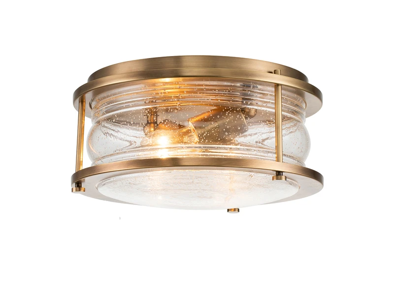 MeineWunschleuchte LED Deckenleuchte In Messing Für Badezimmer & Wohnraum, Ø30,5cm 2 MeineWunschleuchte LED Deckenleuchte In Messing Für Badezimmer & Wohnraum, Ø30,5cm – Bild 2