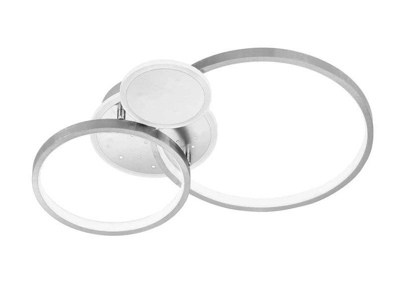 Wofi LED Deckenleuchte KIAH Silber Matt Sternenhimmel Dimmbar, Breite 54cm 2 Wofi LED Deckenleuchte KIAH Silber Matt Sternenhimmel Dimmbar, Breite 54cm – Bild 2