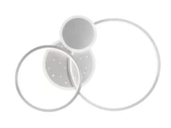 Wofi LED Deckenleuchte KIAH Silber Matt Sternenhimmel Dimmbar, Breite 54cm 9 Wofi LED Deckenleuchte KIAH Silber Matt Sternenhimmel Dimmbar, Breite 54cm -Globo Store led deckenleuchte kiah silber matt sternenhimmel d 3