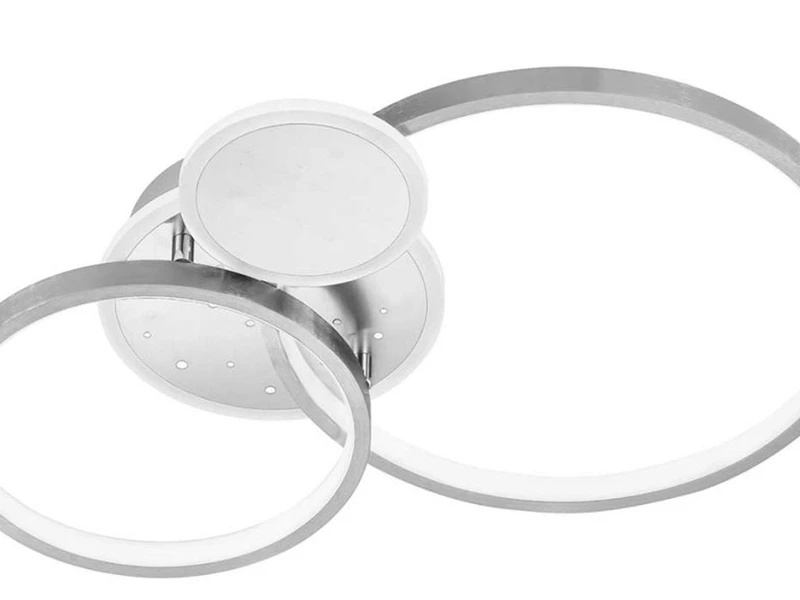 Wofi LED Deckenleuchte KIAH Silber Matt Sternenhimmel Dimmbar, Breite 54cm 5 Wofi LED Deckenleuchte KIAH Silber Matt Sternenhimmel Dimmbar, Breite 54cm – Bild 5