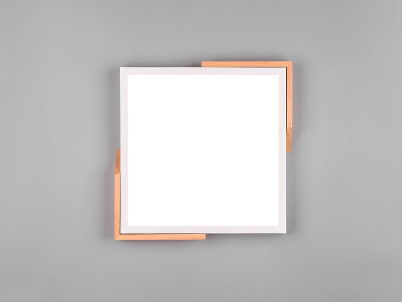 Reality Leuchten LED Deckenleuchte META Eckig 31x31cm Weiß-Holzoptik, 3 Stufen Dimmer 6 Reality Leuchten LED Deckenleuchte META Eckig 31x31cm Weiß-Holzoptik, 3 Stufen Dimmer – Bild 6