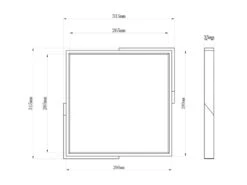 Reality Leuchten LED Deckenleuchte META Eckig 31x31cm Weiß-Holzoptik, 3 Stufen Dimmer 18 Reality Leuchten LED Deckenleuchte META Eckig 31x31cm Weiß-Holzoptik, 3 Stufen Dimmer -Globo Store led deckenleuchte meta eckig 31x31cm weiss holzopt 8