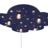 Niermann LED Deckenleuchte Mit Fluoreszierenden Sternen & Schlummerlicht, WOLKE XXL