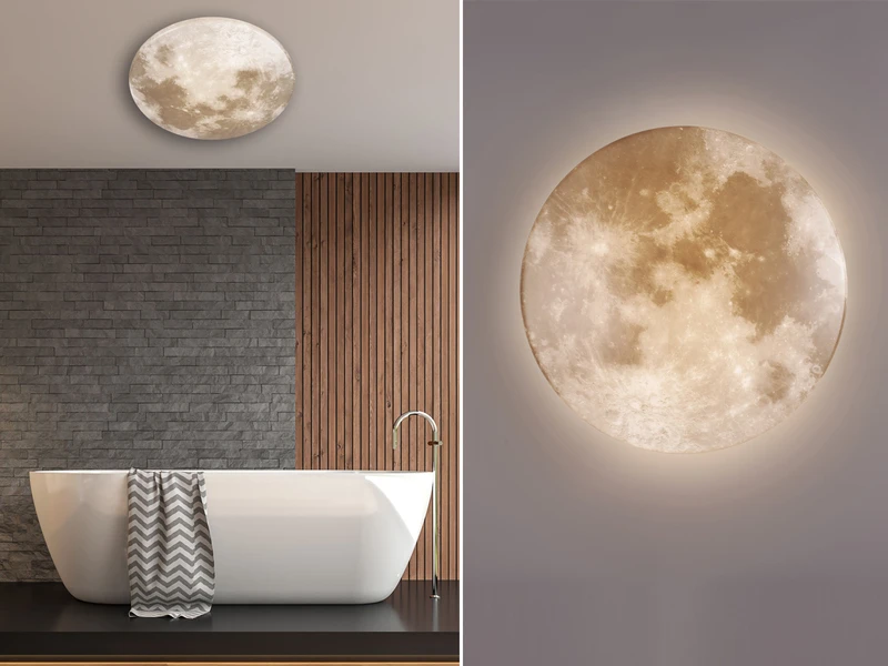 Reality Leuchten LED Deckenleuchte MOONIKA Mondcover In Weiß Ø37cm, IP44 Badlampe 1 Reality Leuchten LED Deckenleuchte MOONIKA Mondcover In Weiß Ø37cm, IP44 Badlampe