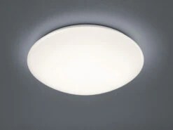 Trio Leuchten LED Deckenleuchte PAOLO In Weiß Ø 37cm, IP44 - Badlampen -Globo Store led deckenleuchte paolo in weiss 37cm ip44 badlamp 2