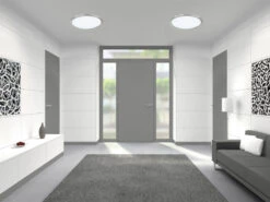 Trio Leuchten LED Deckenleuchte PHOENIX Silber / Weiß Dimmbar - Extra Flach Ø 30cm -Globo Store led deckenleuchte phoenix silber weiss dimmbar ext 5