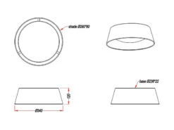 Reality Leuchten LED Deckenleuchte PONTS Mit Stofflampenschirm Ø34cm Höhe 12cm In Grau/weiß -Globo Store led deckenleuchte ponts mit stofflampenschirm 34cm 3