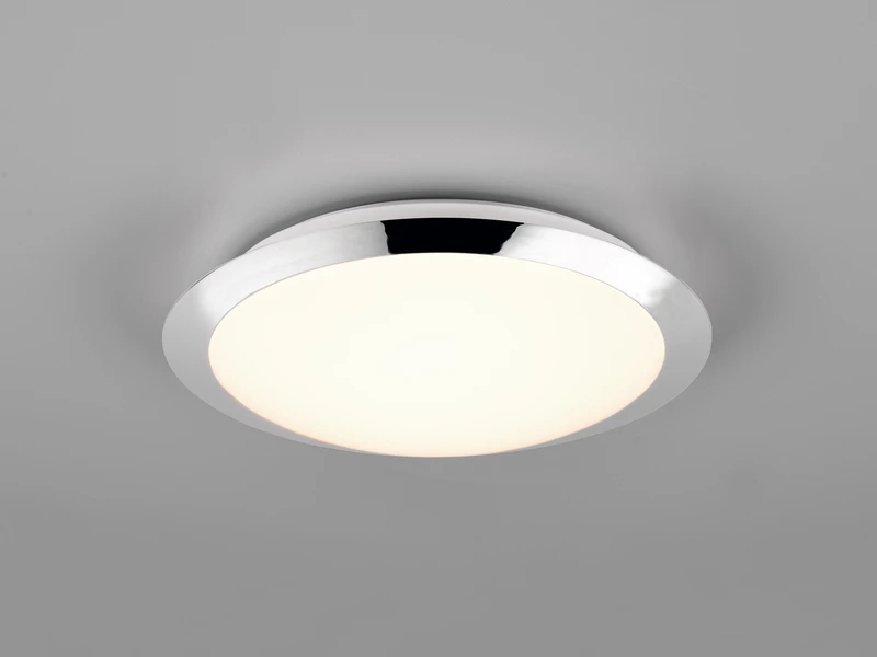 Trio Leuchten LED Deckenleuchte UMBERTO In Chrom Ø 29cm, IP44 - Badlampen 3 Trio Leuchten LED Deckenleuchte UMBERTO In Chrom Ø 29cm, IP44 - Badlampen – Bild 3