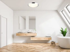 Trio Leuchten LED Deckenleuchte UMBERTO In Chrom Ø 29cm, IP44 - Badlampen 12 Trio Leuchten LED Deckenleuchte UMBERTO In Chrom Ø 29cm, IP44 - Badlampen -Globo Store led deckenleuchte umberto in chrom 29cm ip44 badla 4