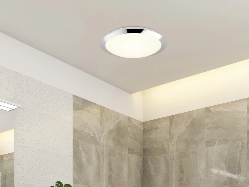 Trio Leuchten LED Deckenleuchte UMBERTO In Chrom Ø 29cm, IP44 - Badlampen 1 Trio Leuchten LED Deckenleuchte UMBERTO In Chrom Ø 29cm, IP44 - Badlampen