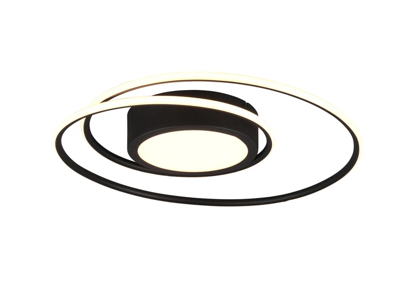 Trio Leuchten LED Deckenleuchte YAVA Ringförmig Mit Fernbedienung, Ø 60cm, Schwarz 2 Trio Leuchten LED Deckenleuchte YAVA Ringförmig Mit Fernbedienung, Ø 60cm, Schwarz – Bild 2
