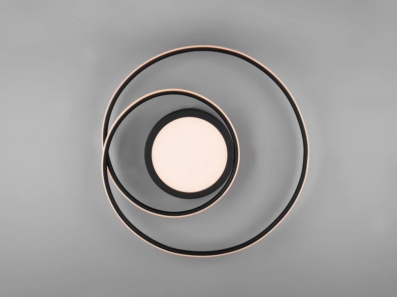 Trio Leuchten LED Deckenleuchte YAVA Ringförmig Mit Fernbedienung, Ø 60cm, Schwarz 7 Trio Leuchten LED Deckenleuchte YAVA Ringförmig Mit Fernbedienung, Ø 60cm, Schwarz – Bild 7