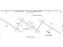 Trio Leuchten LED Deckenschiene ARVIN Mit Fernbedienung & Farbwechsel, Schwarz, 245cm Lang -Globo Store led deckenschiene arvin mit fernbedienung farbwech 3