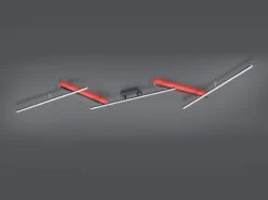 Trio Leuchten LED Deckenschiene ARVIN Mit Fernbedienung & Farbwechsel, Schwarz, 245cm Lang -Globo Store led deckenschiene arvin mit fernbedienung farbwech 4