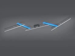 Trio Leuchten LED Deckenschiene ARVIN Mit Fernbedienung & Farbwechsel, Schwarz, 245cm Lang -Globo Store led deckenschiene arvin mit fernbedienung farbwech 6