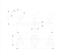 MeineWunschleuchte LED Deckenstrahler Aus Metall In Weiß & Holzoptik, Breite 47cm 7 MeineWunschleuchte LED Deckenstrahler Aus Metall In Weiß & Holzoptik, Breite 47cm -Globo Store led deckenstrahler aus metall in weiss holzoptik b 3