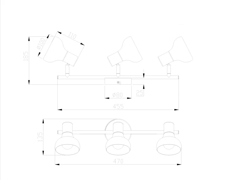 MeineWunschleuchte LED Deckenstrahler Aus Metall In Weiß & Holzoptik, Breite 47cm 4 MeineWunschleuchte LED Deckenstrahler Aus Metall In Weiß & Holzoptik, Breite 47cm – Bild 4