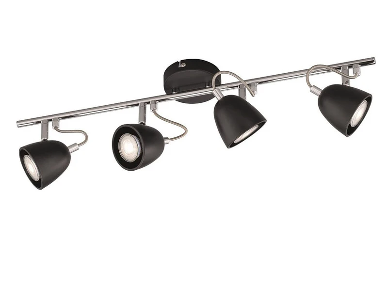 FHL Easy LED Deckenstrahler GEMMA Schwarz 4 Flammig - Deckenspot Industrial Style 2 FHL Easy LED Deckenstrahler GEMMA Schwarz 4 Flammig - Deckenspot Industrial Style – Bild 2