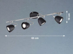 FHL Easy LED Deckenstrahler GEMMA Schwarz 4 Flammig - Deckenspot Industrial Style 8 FHL Easy LED Deckenstrahler GEMMA Schwarz 4 Flammig - Deckenspot Industrial Style -Globo Store led deckenstrahler gemma schwarz 4 flammig deckens 2