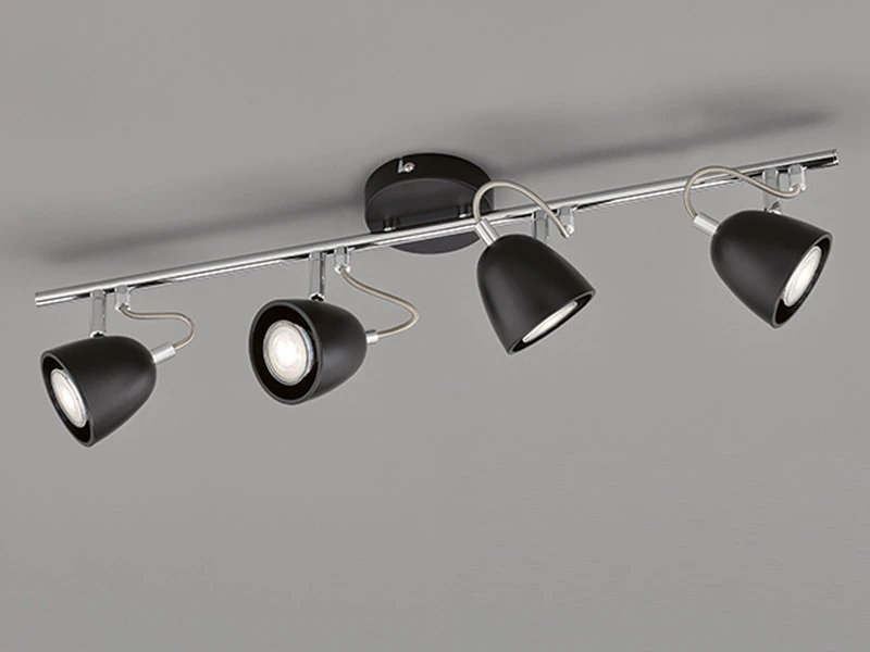 FHL Easy LED Deckenstrahler GEMMA Schwarz 4 Flammig - Deckenspot Industrial Style 1 FHL Easy LED Deckenstrahler GEMMA Schwarz 4 Flammig - Deckenspot Industrial Style
