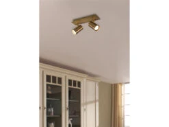 MeineWunschleuchte LED Deckenstrahler In Altmessing 2-flammig Spots Schwenkbar 7 MeineWunschleuchte LED Deckenstrahler In Altmessing 2-flammig Spots Schwenkbar -Globo Store led deckenstrahler in altmessing 2 flammig spots s 2