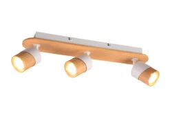 MeineWunschleuchte LED Deckenstrahler Korpus & Lampenschirme Naturholz & Metall Weiß 48cm 8 MeineWunschleuchte LED Deckenstrahler Korpus & Lampenschirme Naturholz & Metall Weiß 48cm -Globo Store led deckenstrahler korpus lampenschirme naturholz 1 1