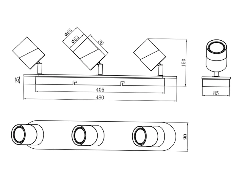 MeineWunschleuchte LED Deckenstrahler Korpus & Lampenschirme Naturholz & Metall Weiß 48cm 7 MeineWunschleuchte LED Deckenstrahler Korpus & Lampenschirme Naturholz & Metall Weiß 48cm – Bild 7