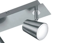 Trio Leuchten LED Deckenstrahler NARCOS 3 Flammig Silber Matt Spots Dreh-und Schwenkbar -Globo Store led deckenstrahler narcos 3 flammig silber matt sp 3